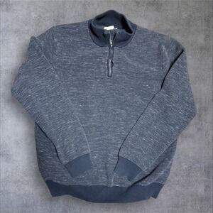 Rorie Whelan Blue Golf‎ 1/4 Zip  Cotton Pullover XL Essentials